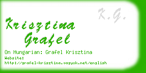 krisztina grafel business card